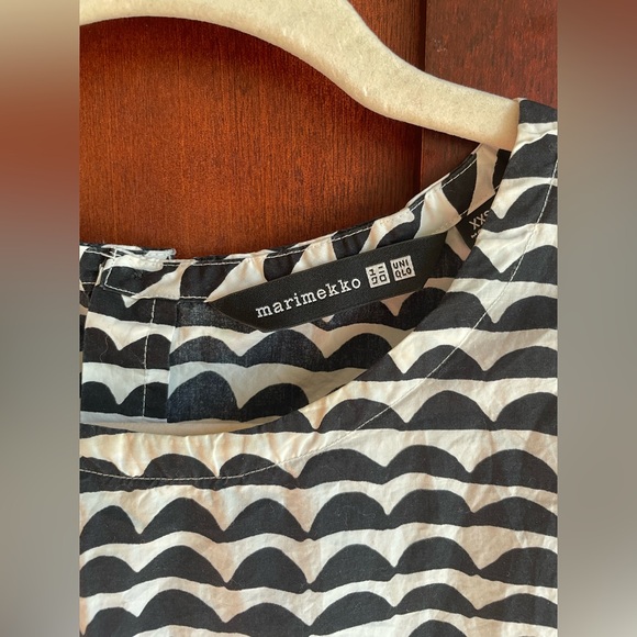 Marimekko x Uniqlo Midi Dress in 1960s Papajo (Papaya) Print Sleeveless XXS - Picture 7 of 11